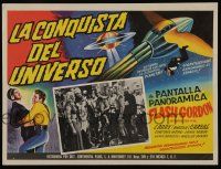 2j305 FLASH GORDON CONQUERS THE UNIVERSE Mexican LC R60s Buster Crabbe, Carol Hughes & others!