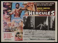2j316 HERCULES Mexican LC R80s great artwork & inset photo of Steve Reeves pulling down temple!