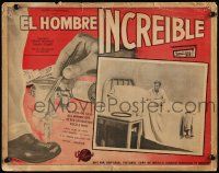 2j321 INCREDIBLE SHRINKING MAN Mexican LC '57 in too-large bed after he starts getting small!