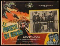 2j331 LOST MISSILE Mexican LC '58 horror of horrors from outer Hell comes to burn the world alive!