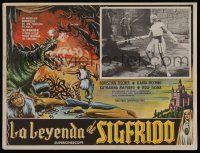 2j348 SIGFRIDO Mexican LC '59 Sebastian Fischer as the Italian Siegfried, cool dragon border art!
