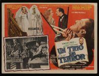 2j359 TWICE TOLD TALES Mexican LC '63 Vincent Price, Nathaniel Hawthorne, a trio of unholy horror!