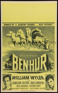 2j033 BEN-HUR Benton WC R70s Charlton Heston, William Wyler classic religious epic, cool chariot art