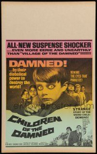 2j014 CHILDREN OF THE DAMNED WC '64 damned by their diabolical power to destroy the world!