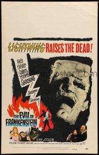 2j016 EVIL OF FRANKENSTEIN WC '64 Cushing, Hammer, he's back & no one can stop him!
