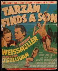2j027 TARZAN FINDS A SON WC '39 Johnny Weissmuller, Maureen O'Sullivan, Sheffield, ultra rare!