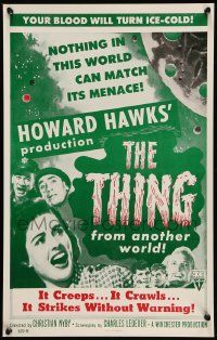 2j050 THING Benton REPRO WC '90s Howard Hawks astounding classic horror from another world!