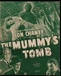 2j262 MUMMY'S TOMB pressbook '42 bandaged monster Lon Chaney Jr, Universal horror!