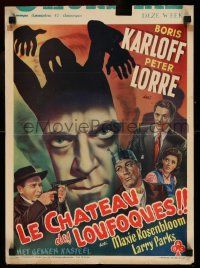 2k267 BOOGIE MAN WILL GET YOU Belgian 1949 Boris Karloff & Peter Lorre in a gay chiller-diller!