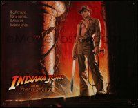 2k029 INDIANA JONES & THE TEMPLE OF DOOM 1/2sh '84 adventure is Ford's name, Bruce Wolfe art!