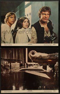 2m462 STAR WARS 2 color 11x14 stills '77 George Lucas classic sci-fi, Darth Vader, Luke, Han, Leia!