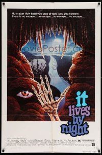2m494 BAT PEOPLE 1sh '74 AIP, cool horror artwork, It Lives By Night!