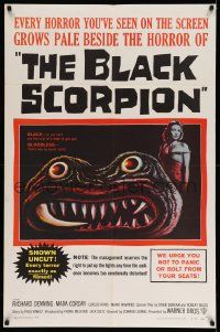2m512 BLACK SCORPION 1sh '57 art of wacky creature looking more laughable than horrible!