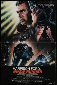 2m514 BLADE RUNNER 1sh '82 Ridley Scott sci-fi classic, art of Harrison Ford by Alvin!