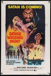 2m577 DEVIL'S WEDDING NIGHT 1sh '73 art of naked countess who bathed in 600 virgins' blood!