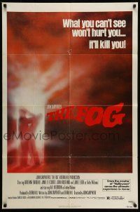 2m609 FOG 1sh '80 John Carpenter, Jamie Lee Curtis, there's something out there!