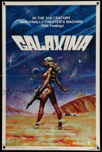 2m621 GALAXINA style A 1sh '80 Dorothy Stratten is a man-made machine with feelings, Tanenbaum art!