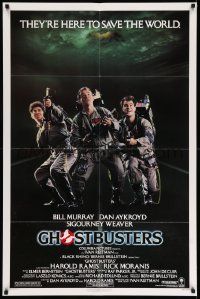 2m623 GHOSTBUSTERS 1sh '84 Bill Murray, Aykroyd & Harold Ramis are here to save the world!