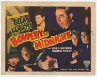 2m233 BOWERY AT MIDNIGHT TC R49 New York college professor Bela Lugosi is a criminal mastermind!