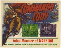 2m234 COMMANDO CODY chapter 7 TC '53 great art & inset of Judd Holdren, Robot Monster of Mars!