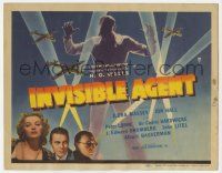 2m241 INVISIBLE AGENT TC '42 great fx image of invisible man with WWII airplanes, Peter Lorre