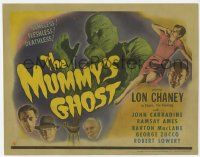 2m254 MUMMY'S GHOST TC '44 bandaged monster Lon Chaney is nameless, fleshless & deathless, rare!