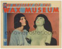 2m343 MYSTERY OF THE WAX MUSEUM LC '33 candid of Monica Bannister w/ wax statue of herself!