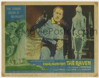 2m050 RAVEN signed LC #2 '63 by Vincent Price, who has the bird perched on his shoulder!