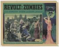 2m356 REVOLT OF THE ZOMBIES LC '36 men in Angkor search for temple, see-through border art, rare!