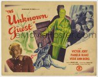 2m265 UNKNOWN GUEST TC '43 spooky artwork of ghostly Victor Jory emerging from basement!