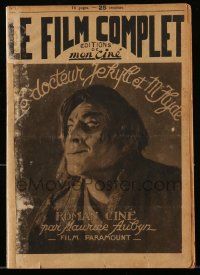 2m017 DR. JEKYLL & MR. HYDE #1 French magazine '22 John Barrymore transforming w/o special effects!