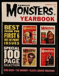 2m066 FAMOUS MONSTERS OF FILMLAND magazine 1962 Yearbook, the best from the first 6 issues!