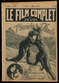 2m018 LOST WORLD French magazine '25 cool special effects image of dinosaurs fighting!