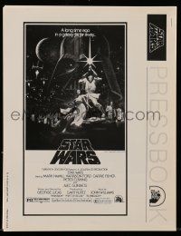 2m175 STAR WARS 12pg pressbook '77 George Lucas classic sci-fi epic, lots of poster images!