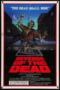 2m754 REVENGE OF THE DEAD 1sh '84 Pupi Avati's Zeder, cool zombie artwork, the dead shall rise!