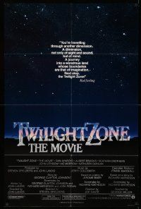 2m807 TWILIGHT ZONE int'l 1sh '83 Spielberg, classic text from Rod Serling TV series by John Alvin