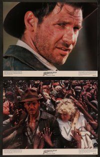 2m404 INDIANA JONES & THE TEMPLE OF DOOM 8 color 11x14 stills '84 Harrison Ford, Kate Capshaw!