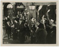 2m204 FRANKENSTEIN 8x10.25 still '31 villagers with torches prepare to storm the castle!