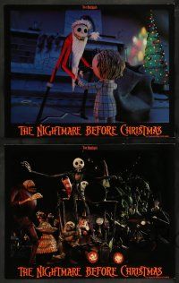 2m411 NIGHTMARE BEFORE CHRISTMAS 8 LCs '93 Tim Burton, Disney, great Halloween horror images!