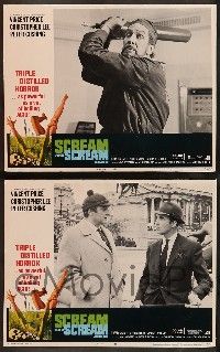 2m414 SCREAM & SCREAM AGAIN 8 LCs '70 Vincent Price, Christopher Lee, Peter Cushing, horror!