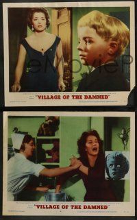 2m445 VILLAGE OF THE DAMNED 4 LCs '60 who will be the next victim of child-demons w/strange powers