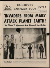 2m137 INVADERS FROM MARS pressbook '53 classic sci-fi, includes cool full-color comic strip herald!