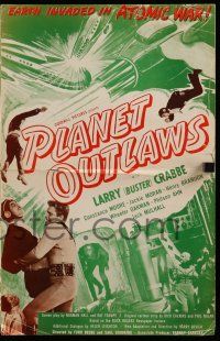 2m162 PLANET OUTLAWS pressbook '53 Buck Rogers serial repackaged as a feature with new footage!