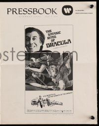 2m168 SATANIC RITES OF DRACULA int'l pressbook '74 great images of vampire Christopher Lee!