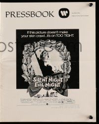 2m171 SILENT NIGHT EVIL NIGHT pressbook '75 Black Christmas will surely make your skin crawl!