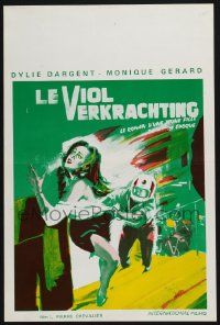 2p717 AVORTEMENT CLANDESTIN Belgian '73 Pierre Chevalier, cool different art of woman in peril!