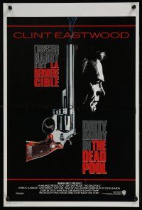 2p737 DEAD POOL Belgian '88 Clint Eastwood as tough cop Dirty Harry, cool smoking gun image!