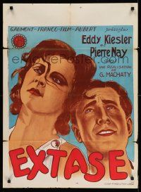 2p745 ECSTASY pre-war Belgian '33 sexy Hedy Lamarr billed under her real name Kiesler!