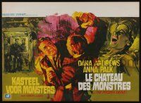 2p752 FROZEN DEAD Belgian '66 great Ray artwork of fighting Dana Andrews, Anna Palk!
