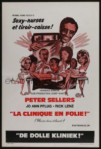 2p845 WHERE DOES IT HURT Belgian '72 wacky image of doctor Peter Sellers, only where you laugh!